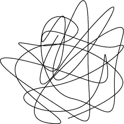 large sqidddly doodle black line